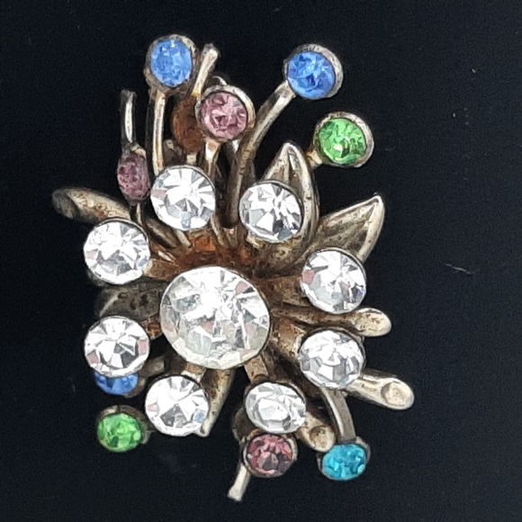 Vintage Rhinestone Brooch - Picture 2 of 5